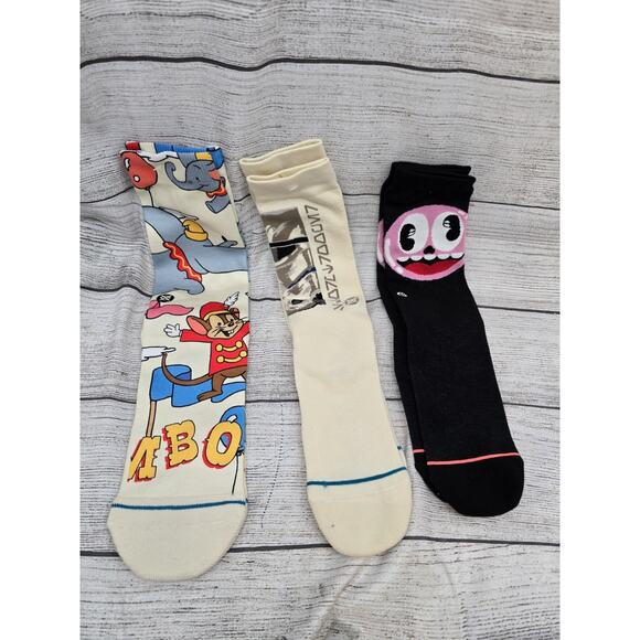 Three Pairs Stance Socks Size Large. Dumbo, Star Wars - Picture 1 of 4